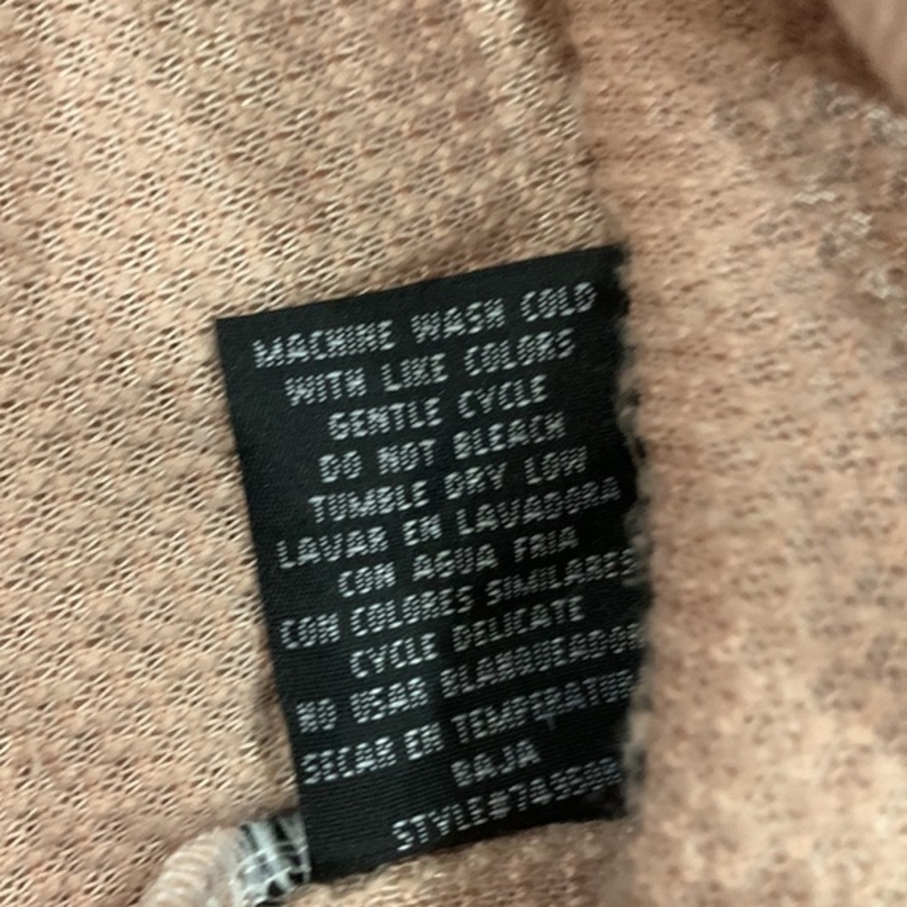 Love Cozy Sweater Dress Size Med Mini Women Pinkish Tan - Picture 5 of 9